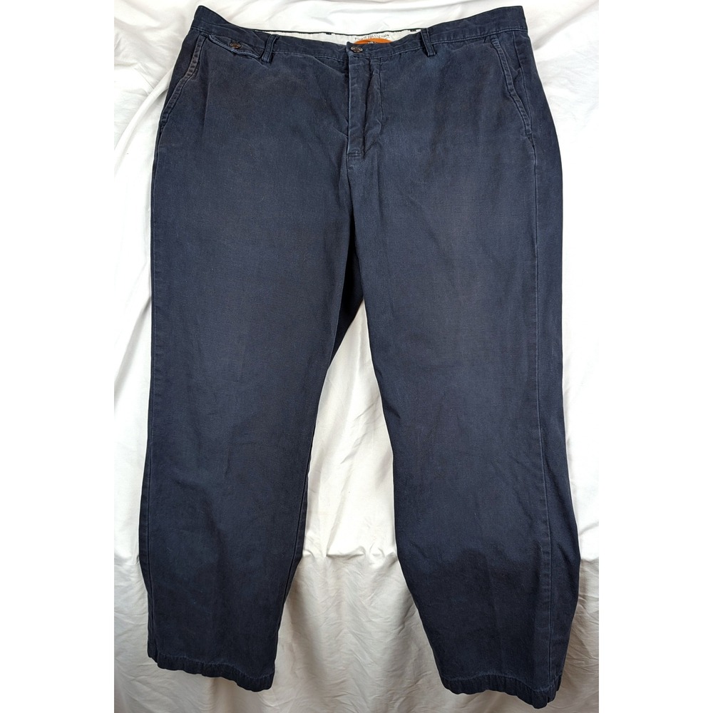 Dockers Pacific Collection Field Khaki Navy Blue Cotton Pants Mens 38x30
